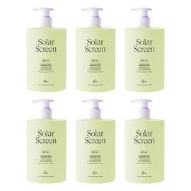 GEM Solar Screen SPF 50+ Hydrating Body Sunscreen Lotion 500mL Pack of 6