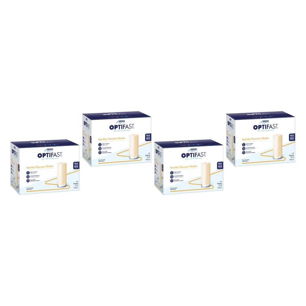 Optifast VLCD Shake Vanilla 18 x 53g Pack of 4