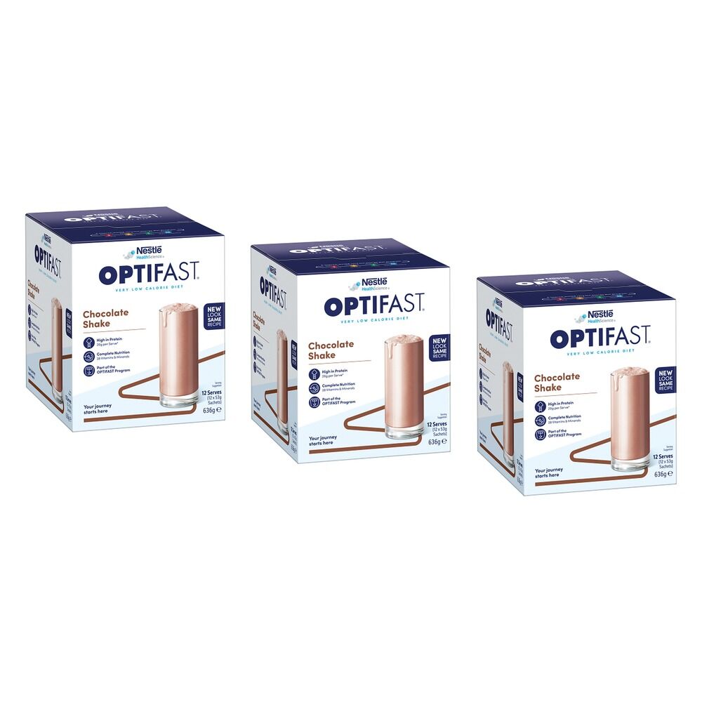 Optifast VLCD Shake Chocolate 12 x 53g Pack of 3