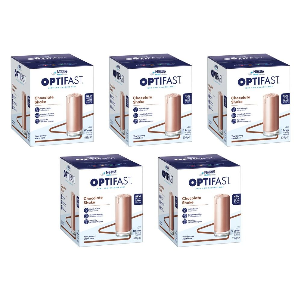 Optifast VLCD Shake Chocolate 12 x 53g Pack of 5