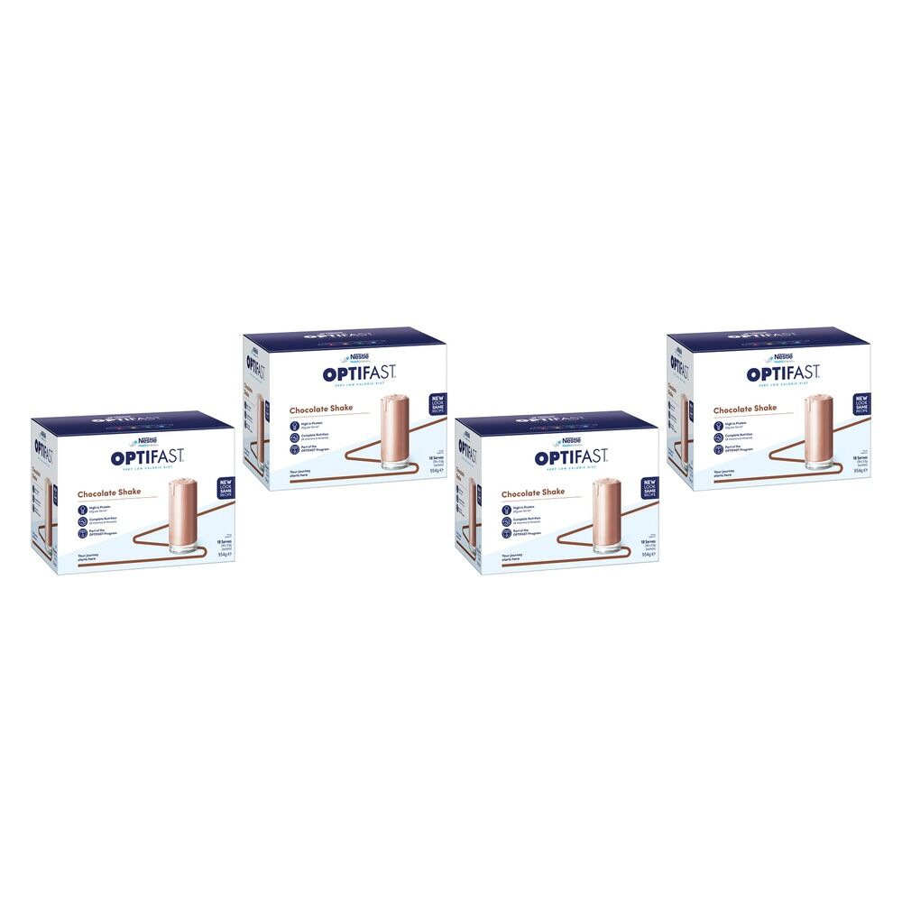 Optifast VLCD Shake Chocolate 18 x 53g Pack of 4