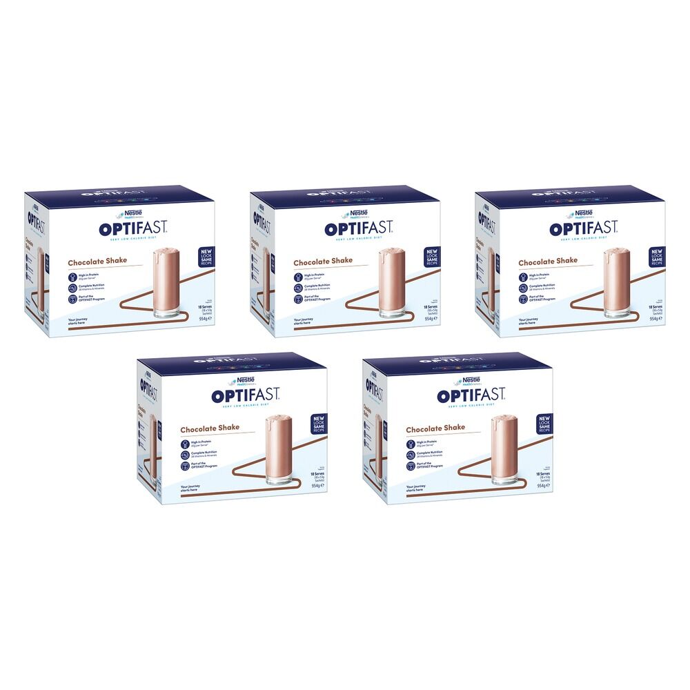Optifast VLCD Shake Chocolate 18 x 53g Pack of 5
