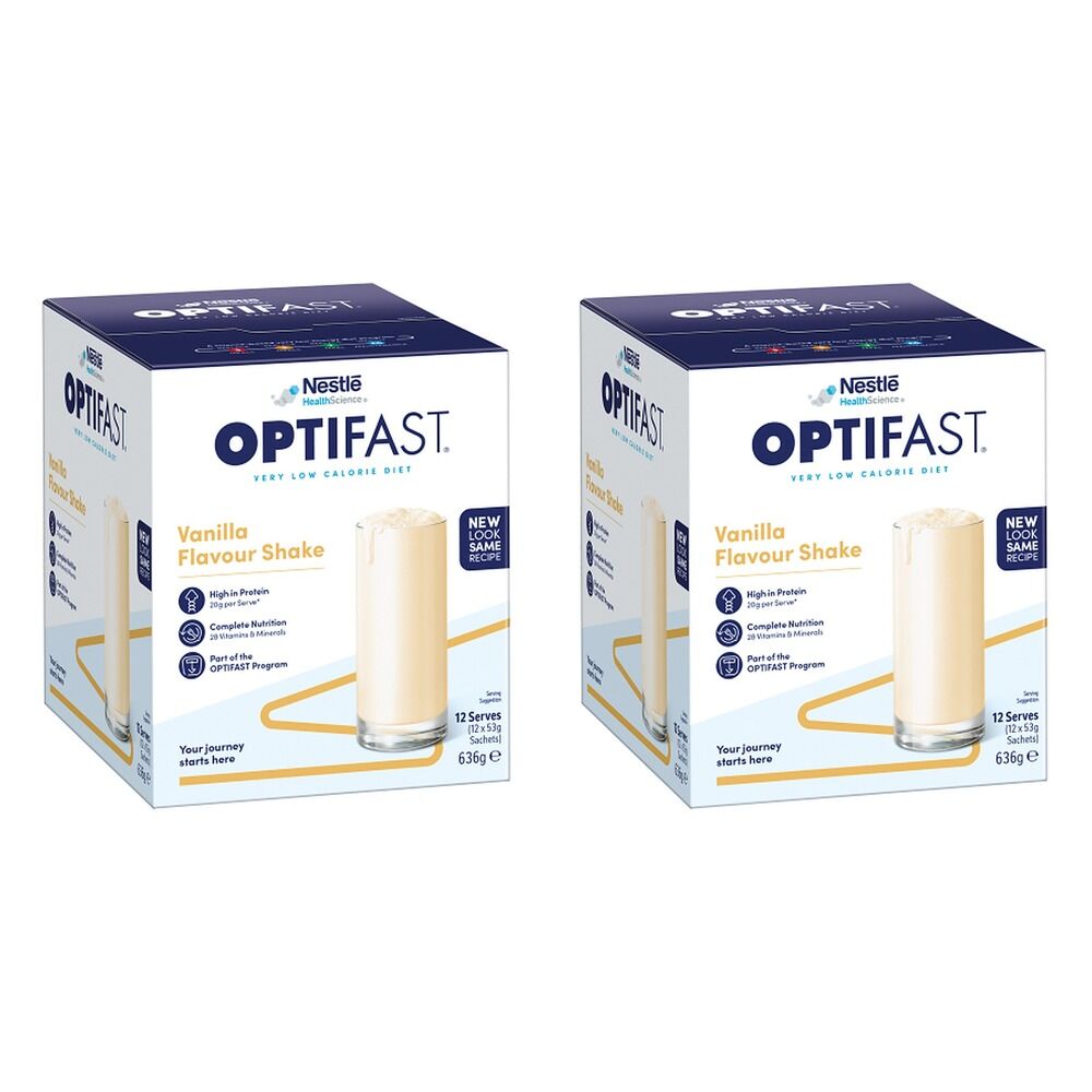 Optifast VLCD Shake Vanilla 12 x 53g Pack of 2