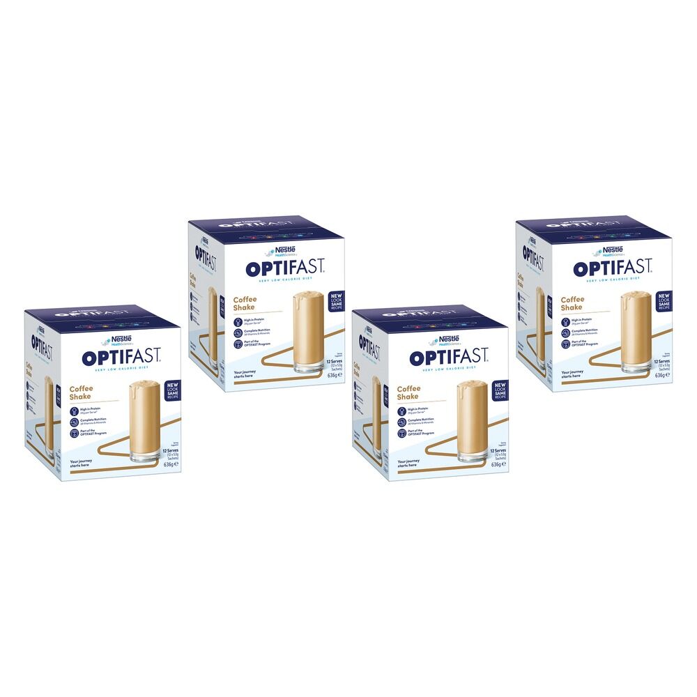 Optifast VLCD Shake Coffee 12 x 53g Pack of 4