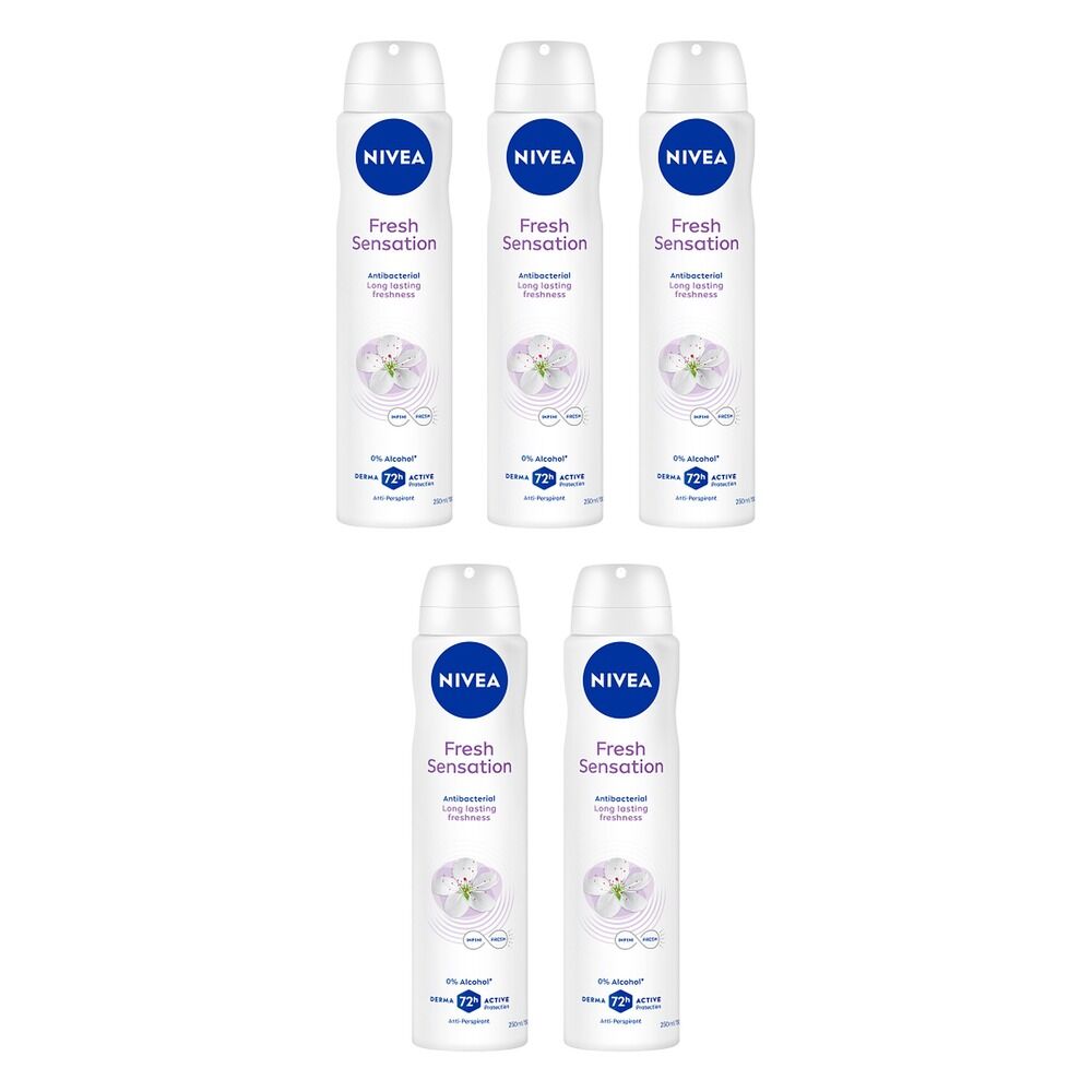 NIVEA Fresh Sensation Anti-Perspirant 250mL Pack of 5