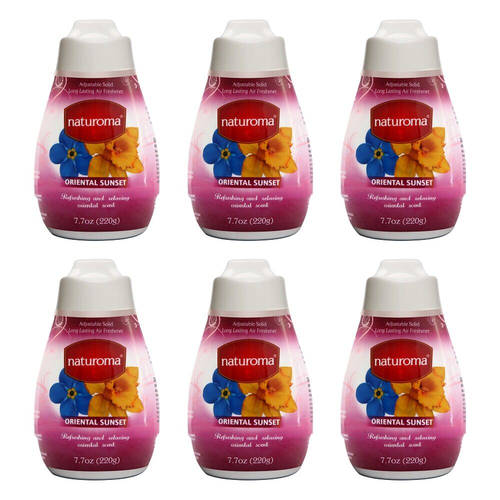 Naturoma Air Fresh Solid Gel Oriental Sunset 220g Pack of 6