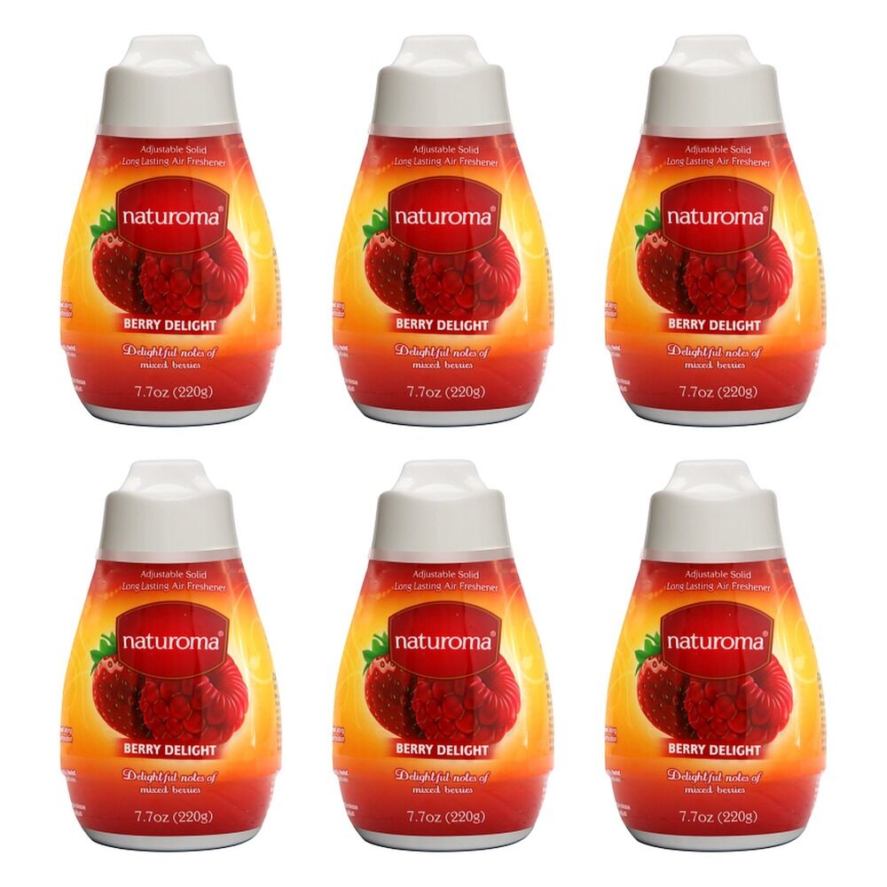Naturoma Air Fresh Solid Gel Berry Delight 220g Pack of 6