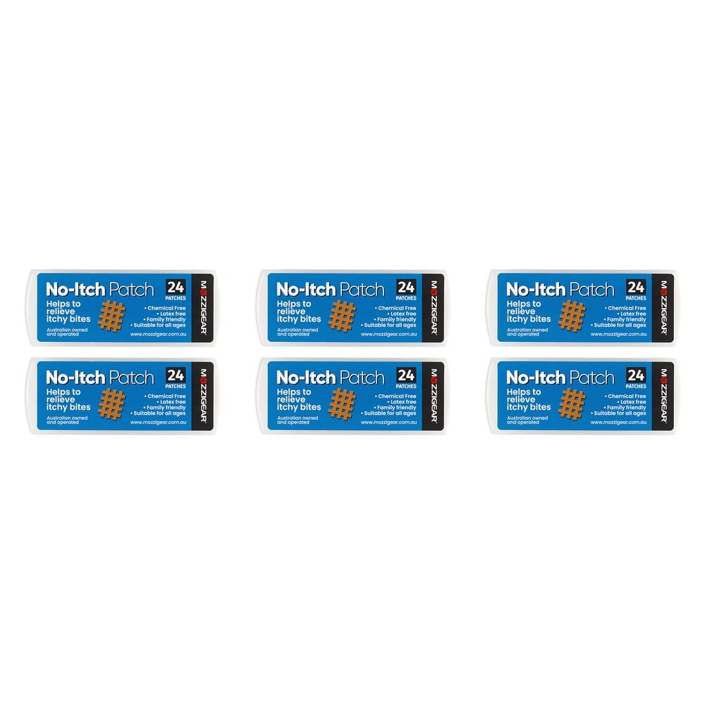 MozzieGear No-Itch Patch 24 Pack Bundle of 6