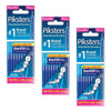 Piksters Interdental Brushes Navy Size 000 10 Pack Bundle of 3