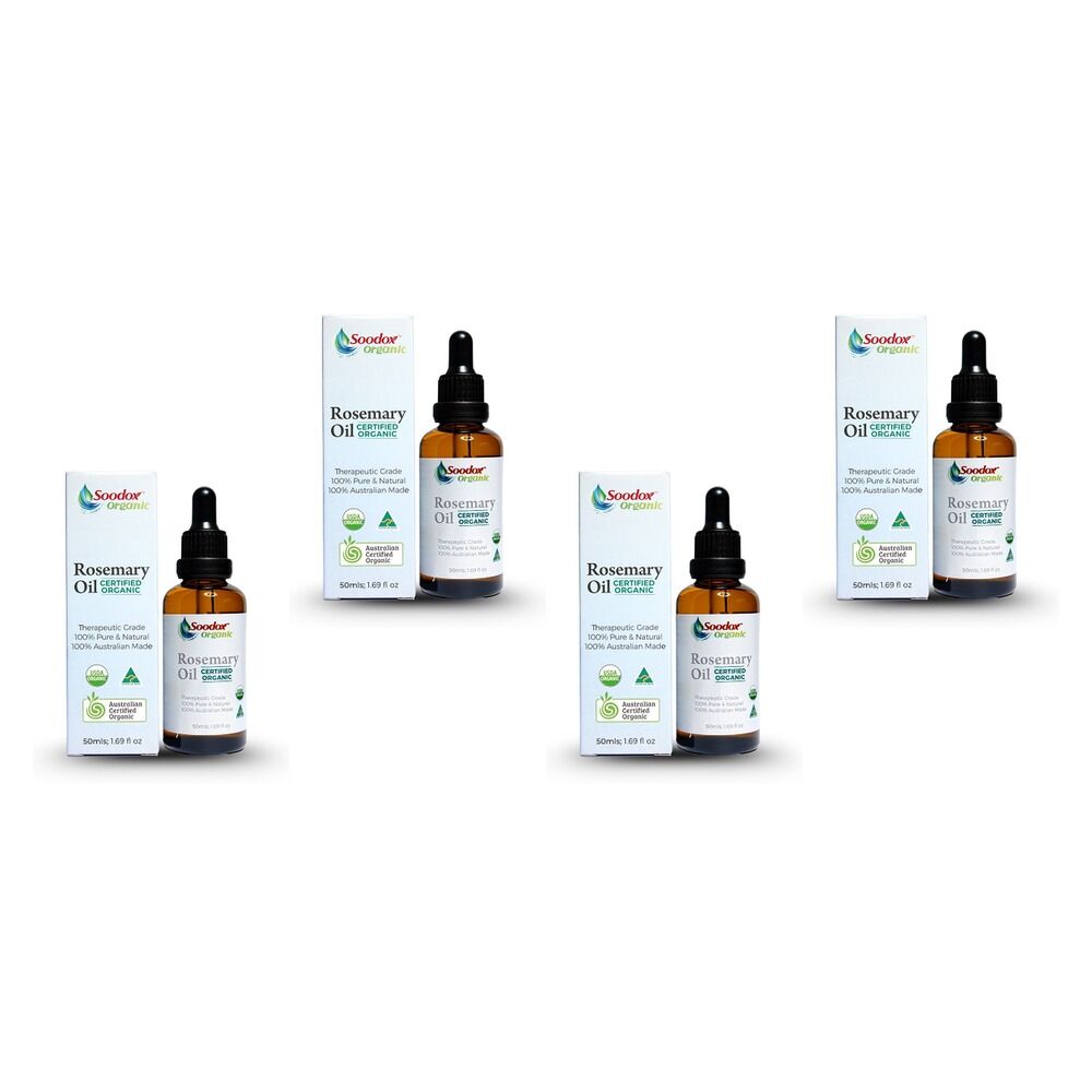 Soodox Organic Rosemary Oil 50mL Pack of 4