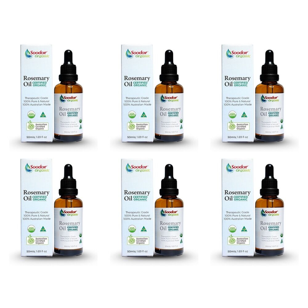 Soodox Organic Rosemary Oil 50mL Pack of 6