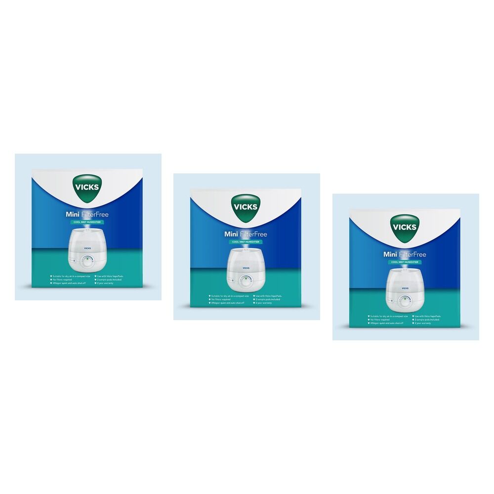Vicks Cool Mist Humidifier Pack of 3