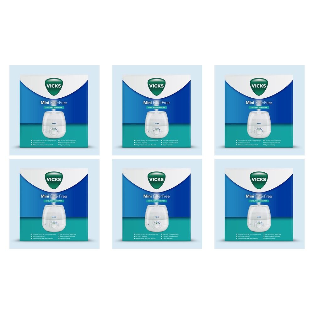 Vicks Cool Mist Humidifier Pack of 6