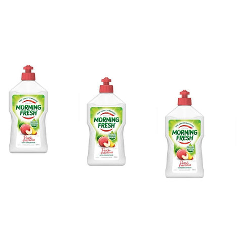 Morning Fresh Peach Nectarine Dish Washing Liquid 400mL Pack of 3