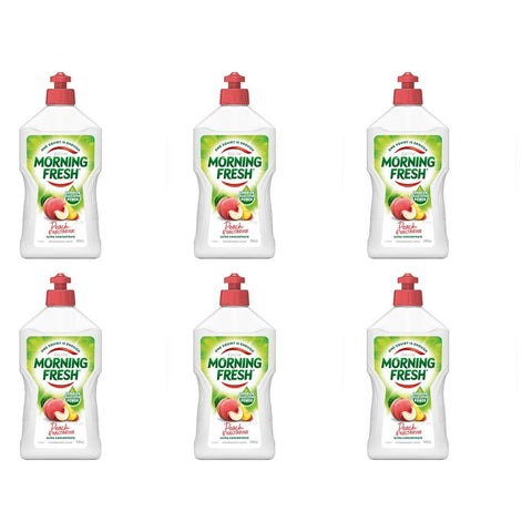 Morning Fresh Peach Nectarine Dish Washing Liquid 400mL Pack of 6