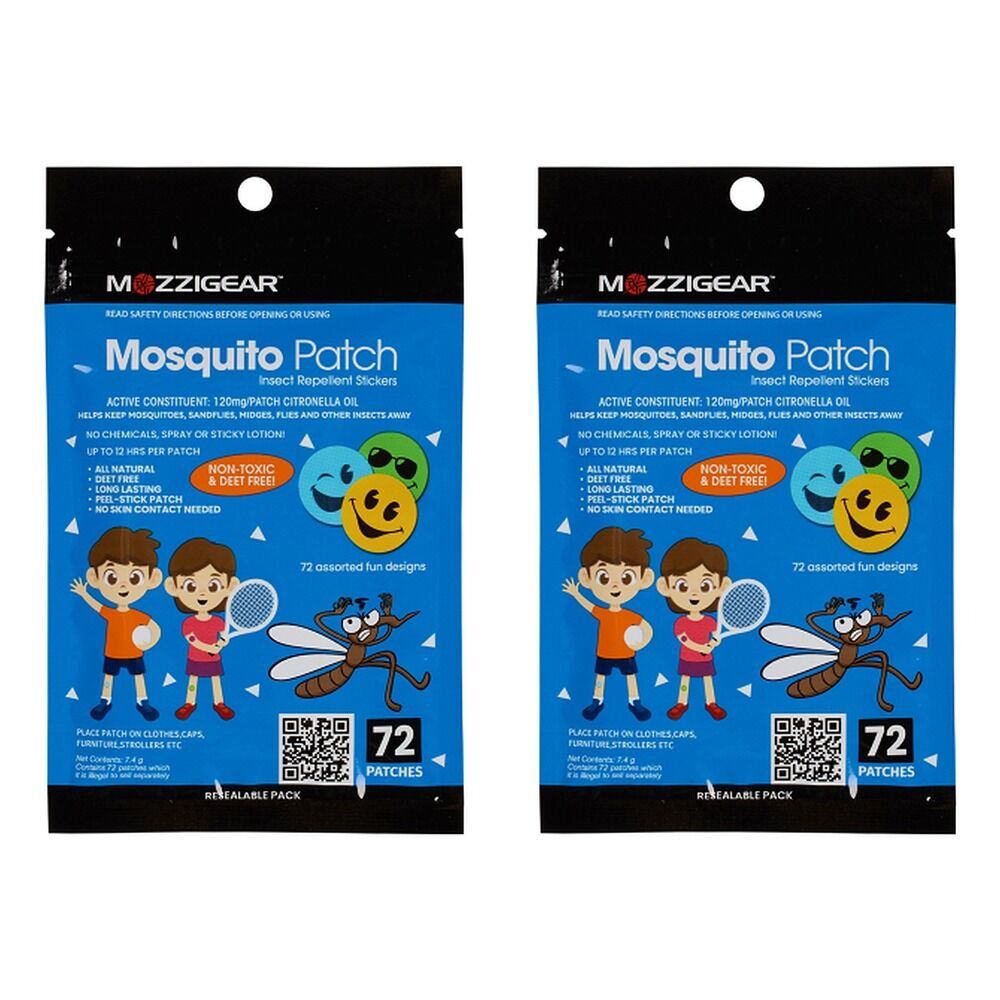 Mozziegear Sticker Patch 72 Pack Bundle of 2