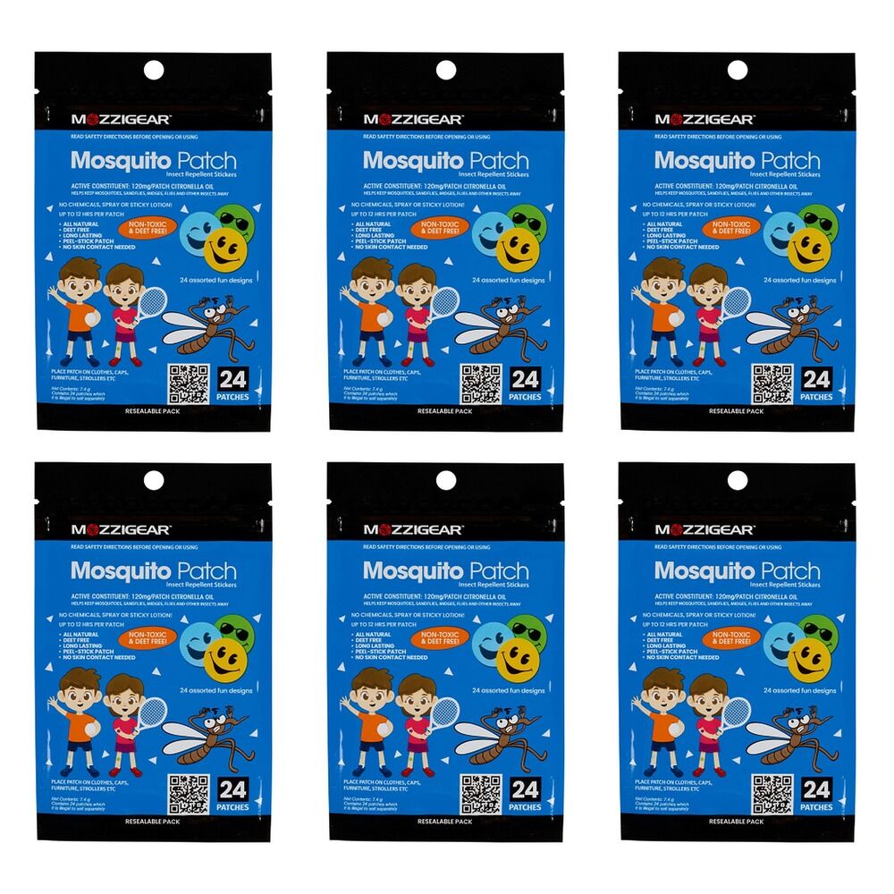 MozzieGear Stickers Patch 24 Pack Bundle of 6
