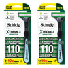Schick Xtreme 3 Hybrid Razor 11 Piece Set x 10 Bundle of 2