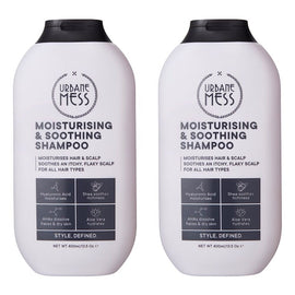 URBANE MESS Moisturising & Soothing Shampoo 400mL Pack of 2