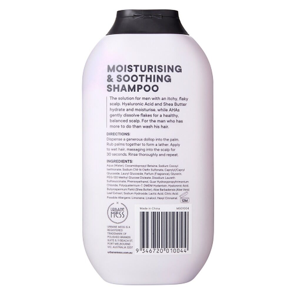 URBANE MESS Moisturising & Soothing Shampoo 400mL