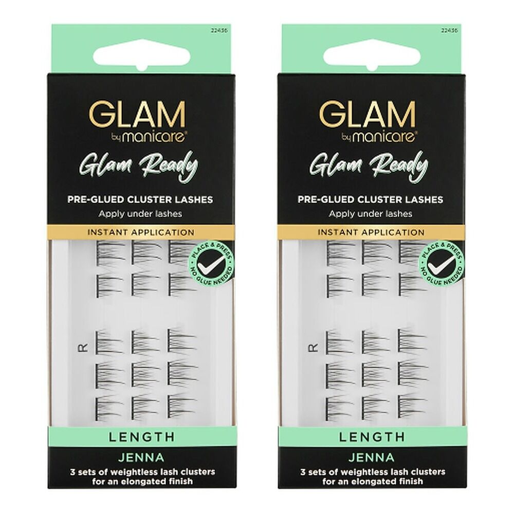 Glam by Manicare Cluster Lashes Jenna Pack of 2
