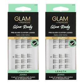 Glam by Manicare Cluster Lashes Jenna Pack of 2