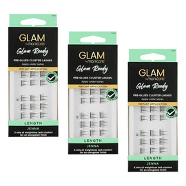 Glam by Manicare Cluster Lashes Jenna Pack of 3