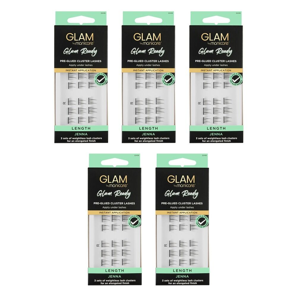 Glam by Manicare Cluster Lashes Jenna Pack of 5