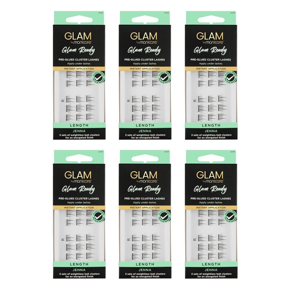 Glam by Manicare Cluster Lashes Jenna Pack of 6