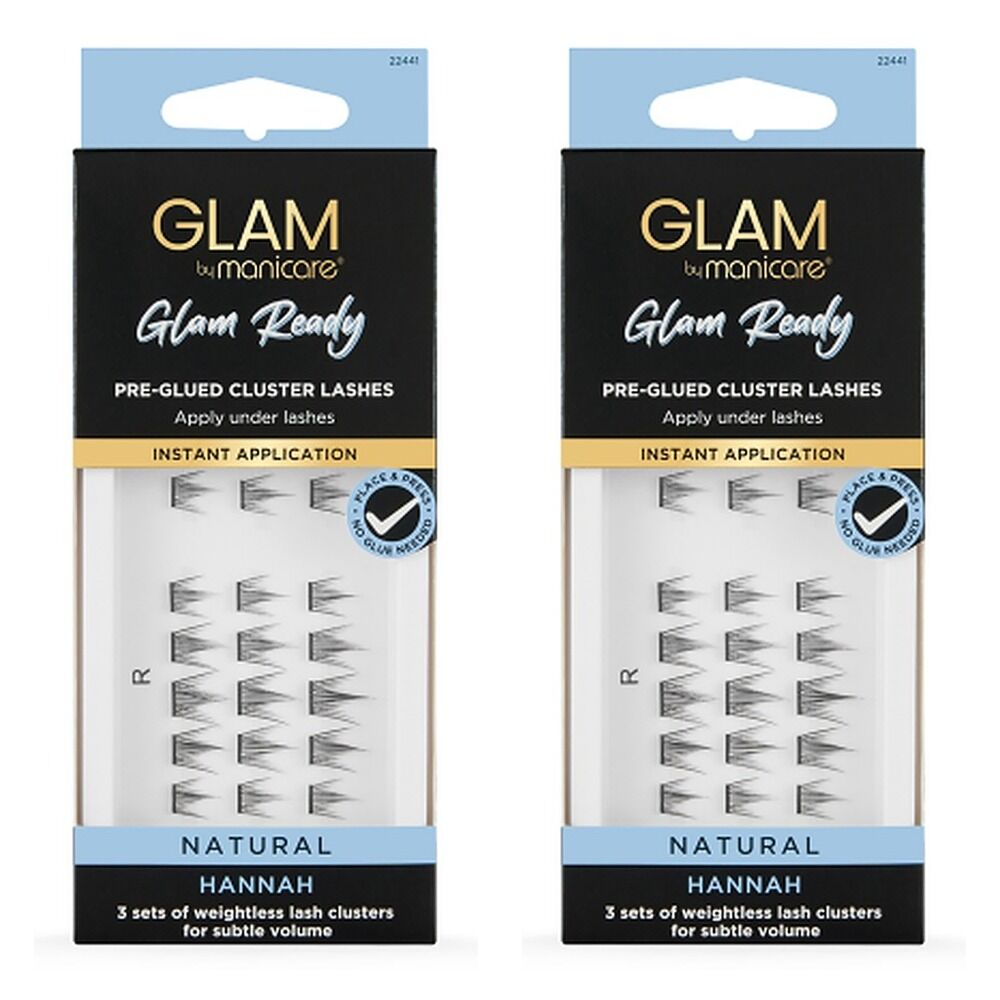Glam by Manicare Cluster Lashes Hannah Pack of 2