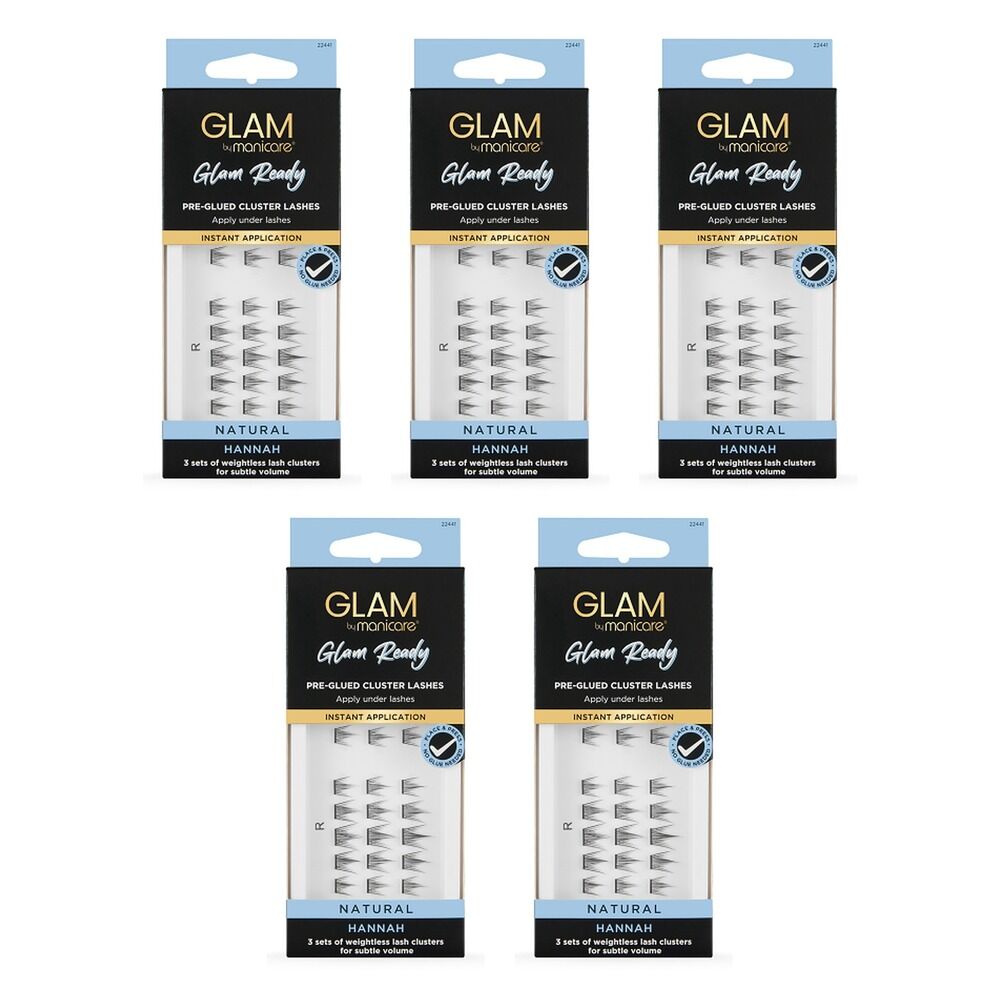 Glam by Manicare Cluster Lashes Hannah Pack of 5