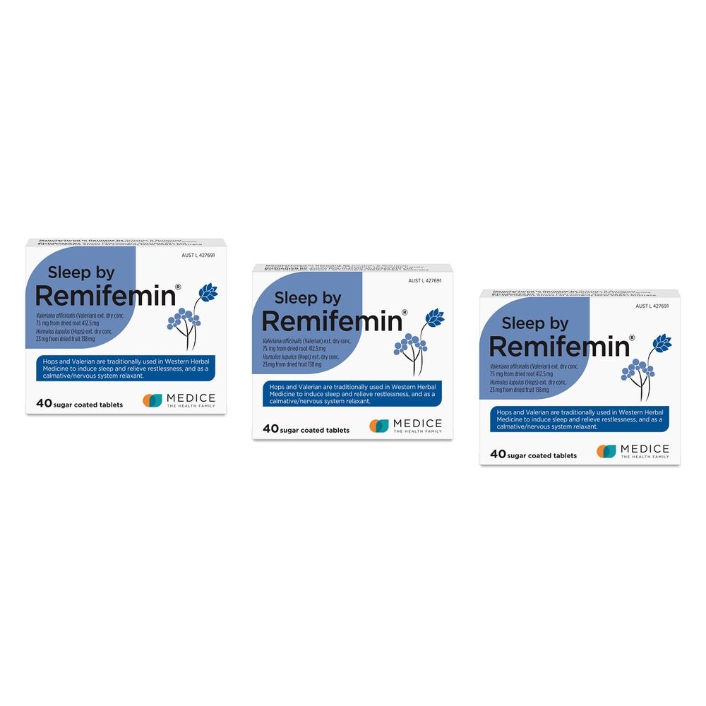Remifemin Sleep Valerian & Hops 40 Tablets Pack of 3
