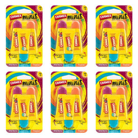 Carmex Mini Fun Lip Balm Tubes SPF15 10g 3 Pack x 10 Bundle of 6