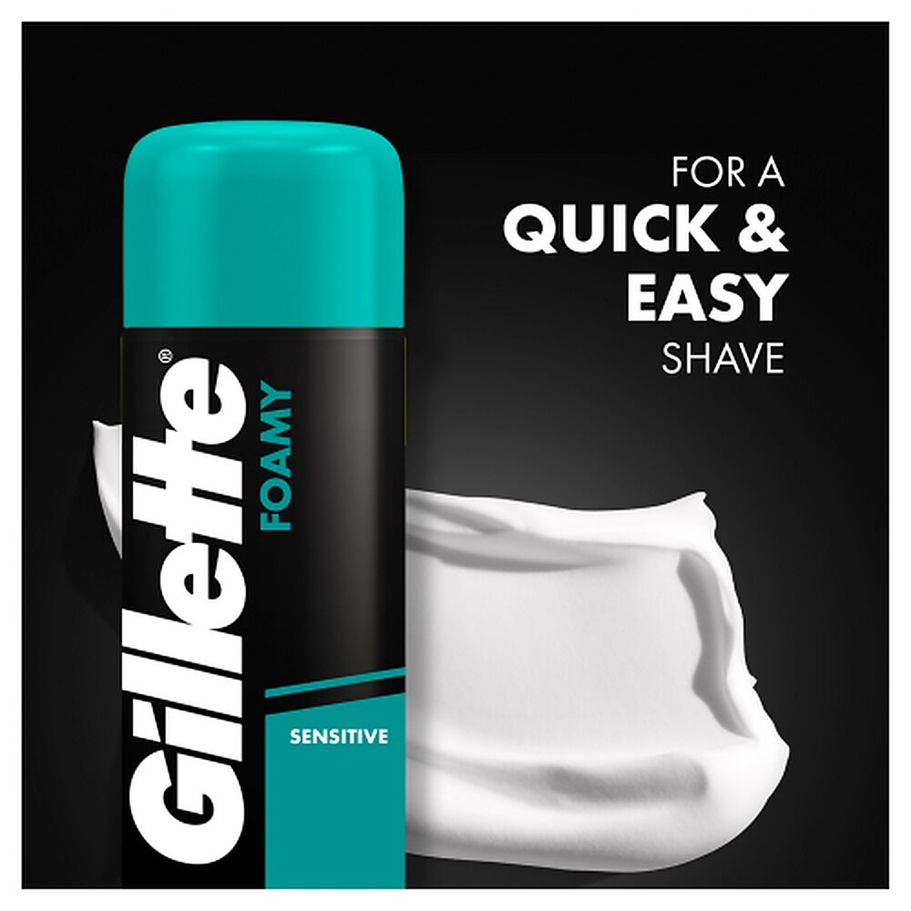 Gillette Shave Foam Sensitive Skin Value Pack 333g x 6