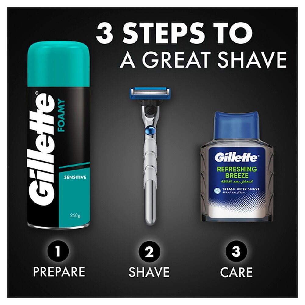 Gillette Shave Foam Sensitive Skin Value Pack 333g x 6