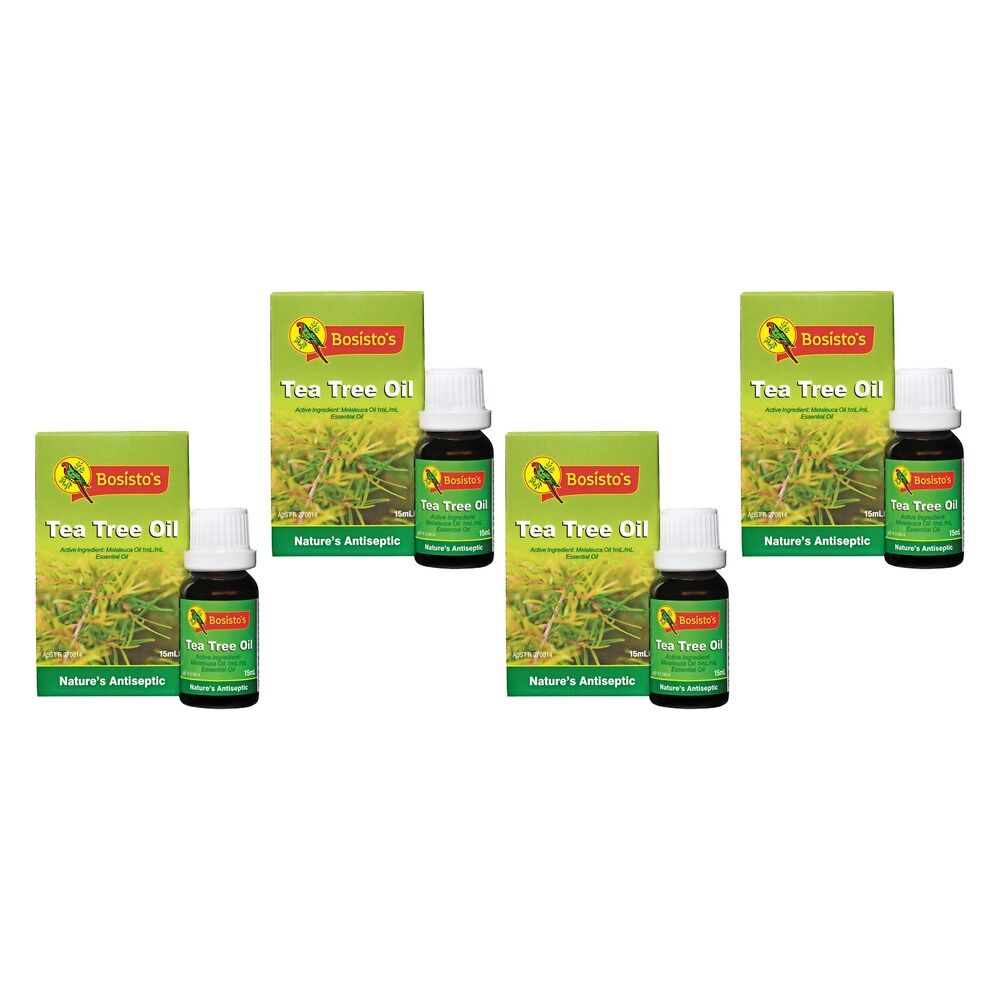 Bosisto's Tea Tree Oil 15mL Pack of 4