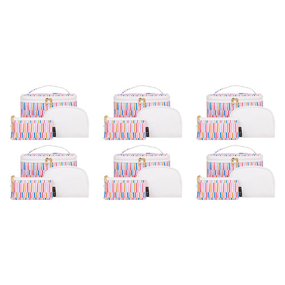 Femme Beaute Cosmetic Bag 3 Piece Set x 16 Bundle of 6
