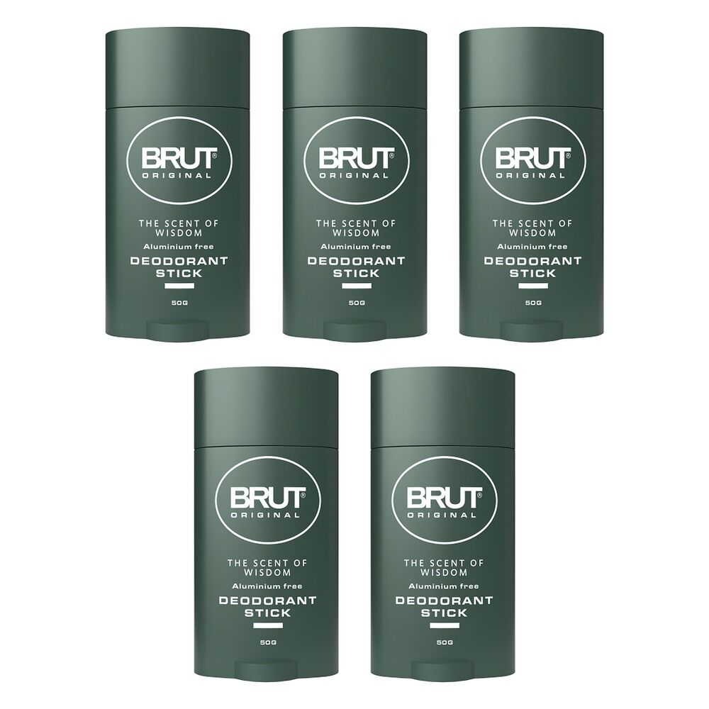 Brut Deodorant Roll On Stick Original 50g x 6 Bundle of 5