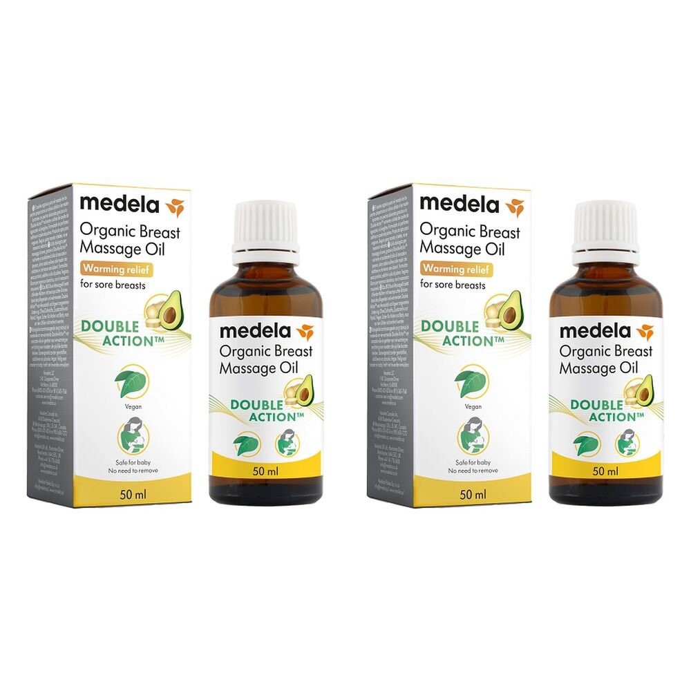 Medela Organic Breast Massage Oil 50mL Pack of 2