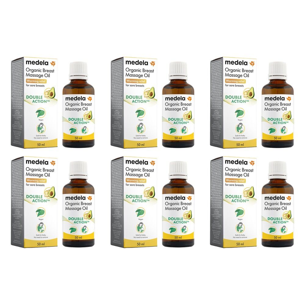 Medela Organic Breast Massage Oil 50mL Pack of 6