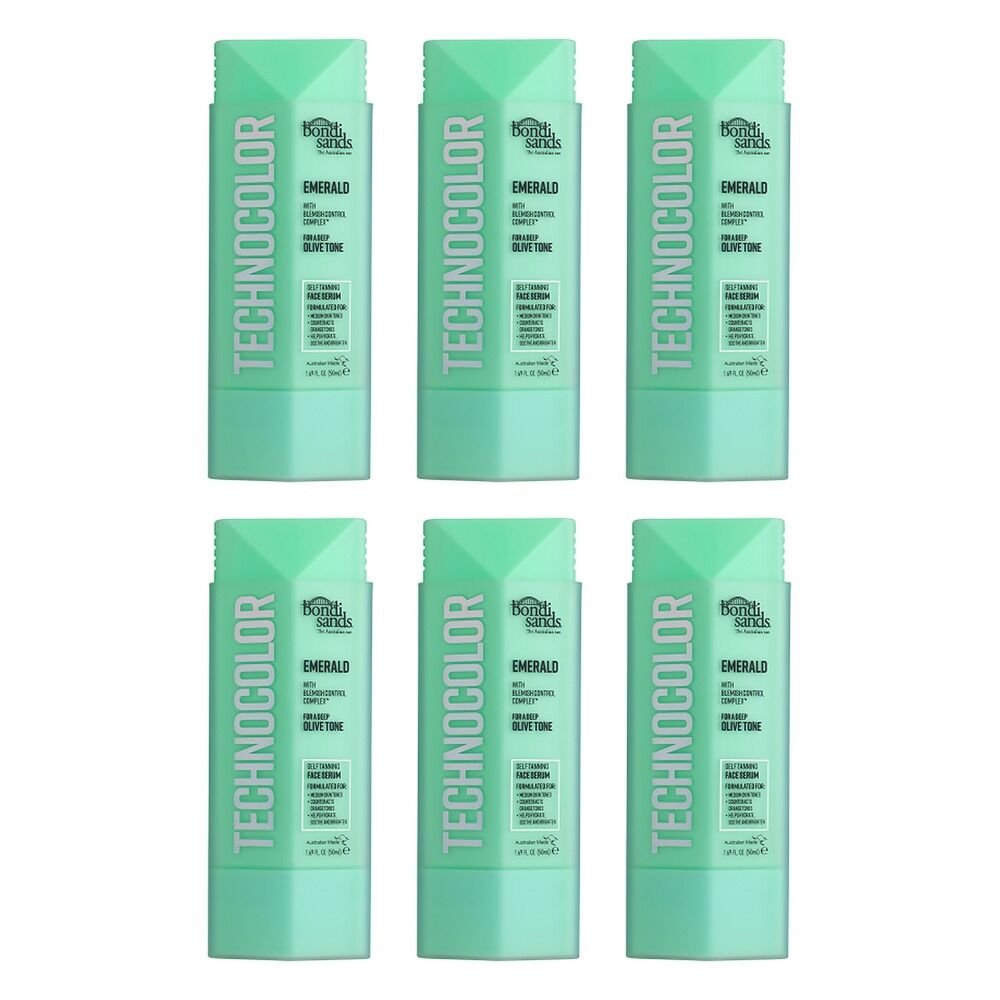Bondi Sands Emerald Technocolor Self Tanning Face Serum 50mL Pack of 6