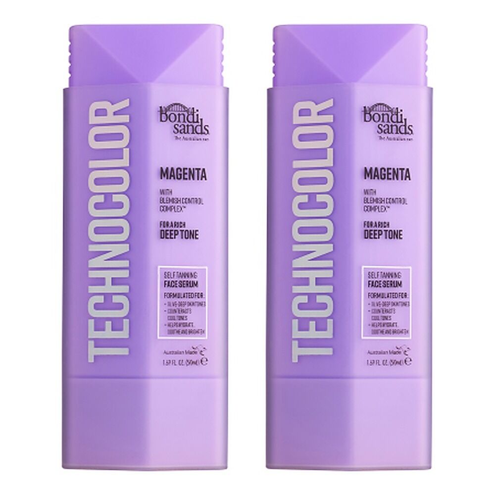 Bondi Sands Magenta Technocolor Self Tanning Face Serum 50mL Pack of 2