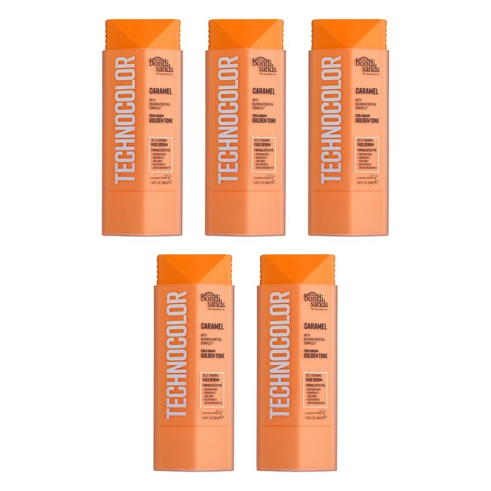 Bondi Sands Caramel Technocolor Self Tanning Face Serum 50mL Pack of 5