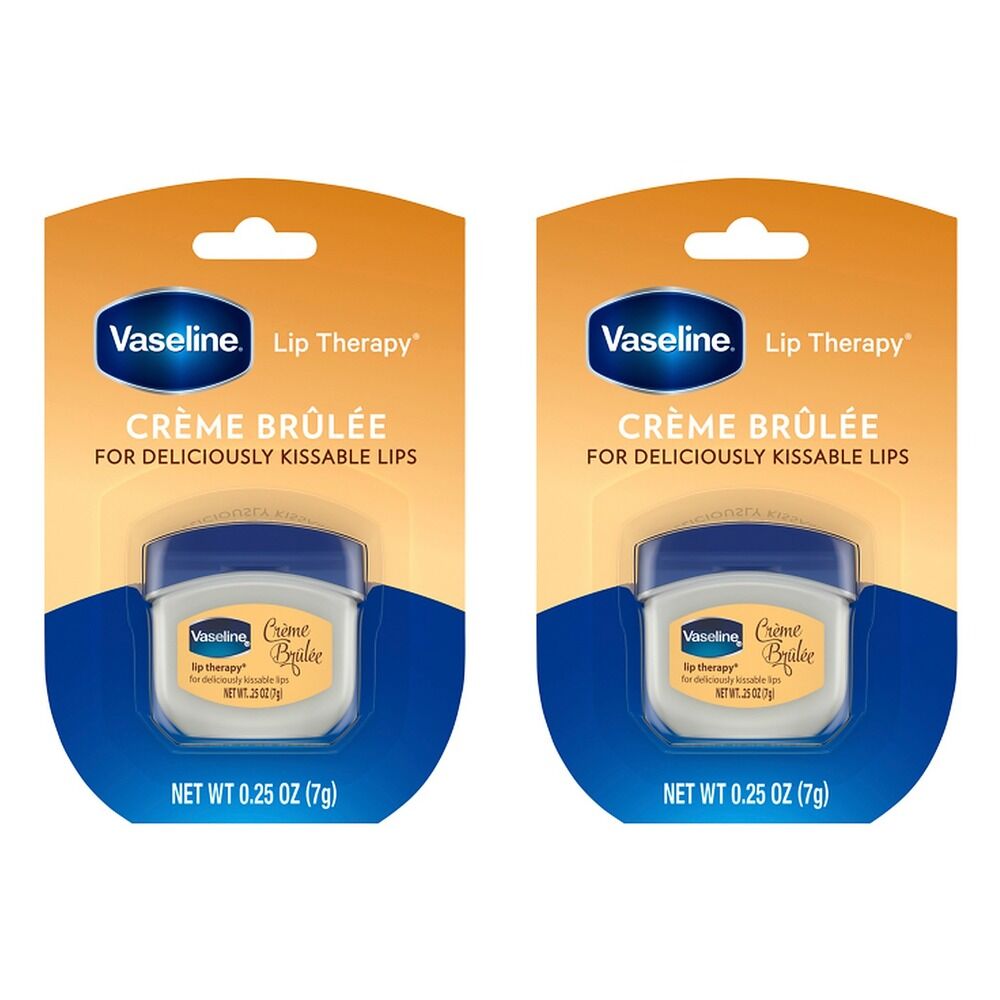 Vaseline Lip Therapy Creme Brulee Lip Balm 7g x 8 Bundle of 2