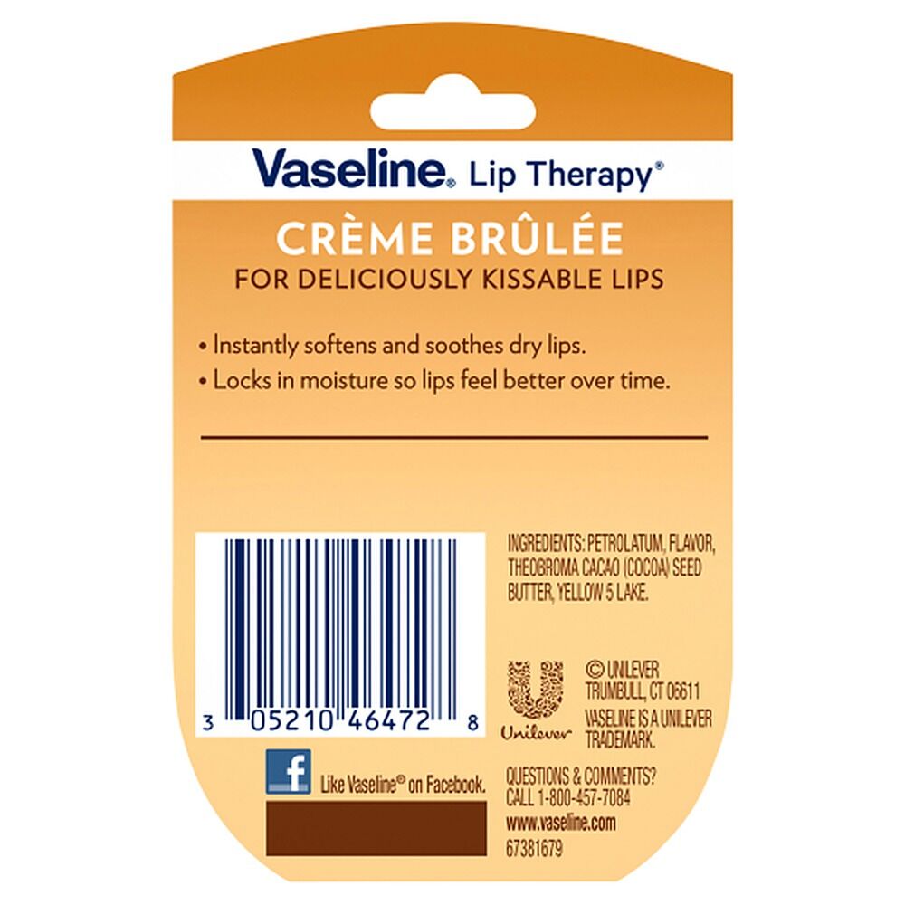 Vaseline Lip Therapy Creme Brulee Lip Balm 7g x 8