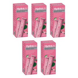 Hydralyte Watermelon Burst Flavoured Electrolyte Ice Blocks 16 Pack Bundle of 5