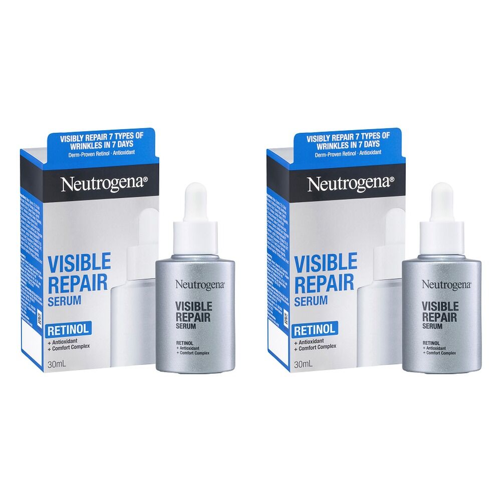Neutrogena Visible Repair Retinol Serum 30mL Pack of 2