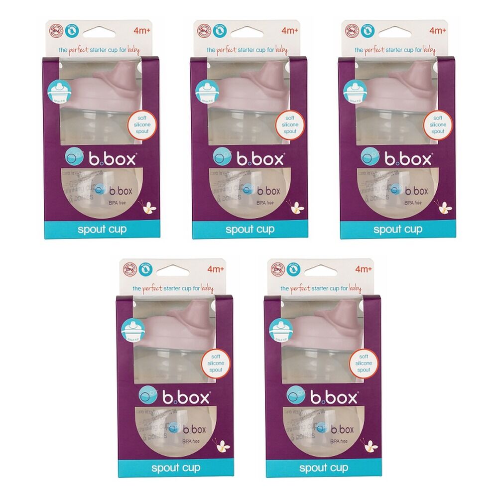 B.Box Spout Cup Blush 240mL Pack of 5