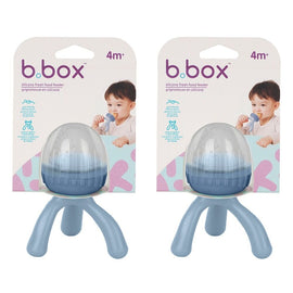 B.Box Silicone Fresh Food Feeder Lullaby Blue 4m+ Pack of 2