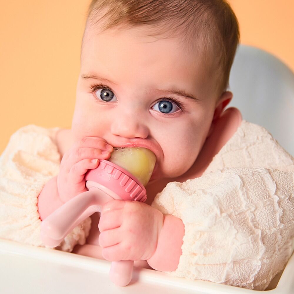 B.Box Silicone Fresh Food Feeder Blush 4m+
